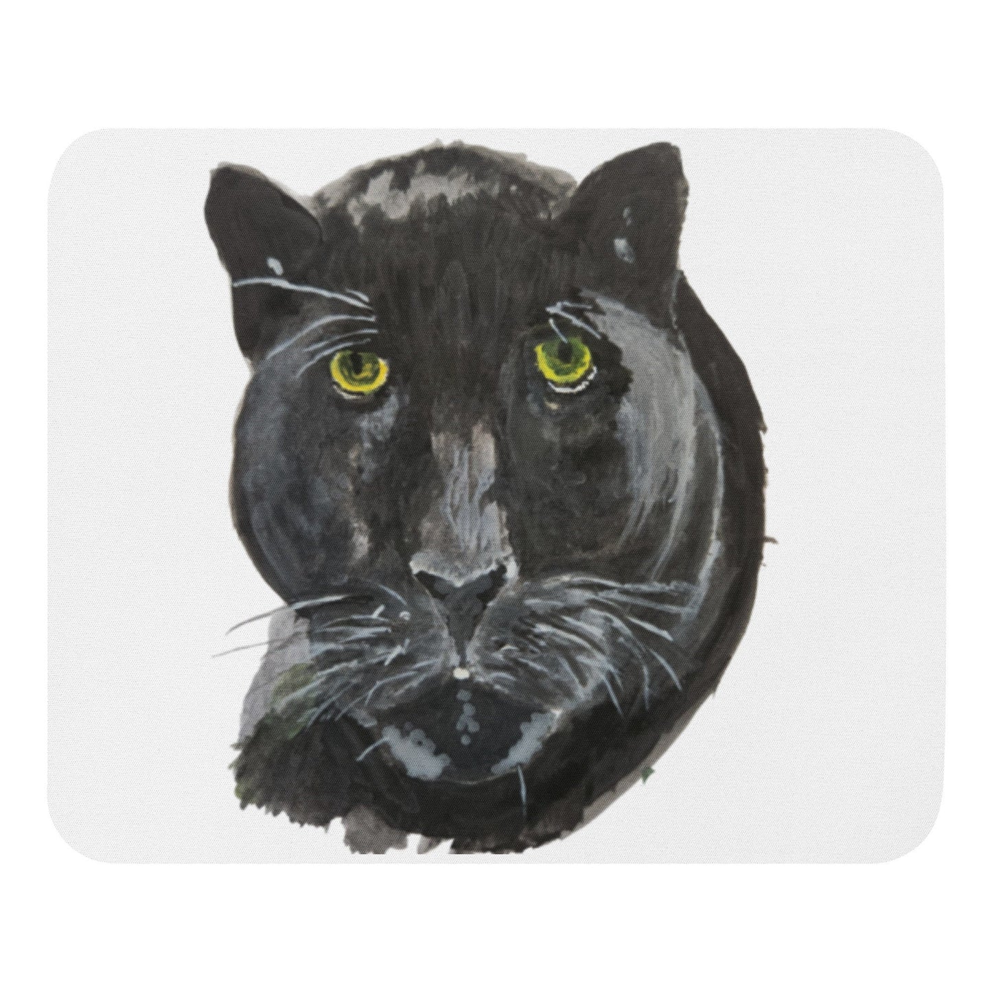 Black Cat Mousepad, panther lover gift,cute mousepad,gifts for nerds,work from home,aesthetic mousepad,desk decor