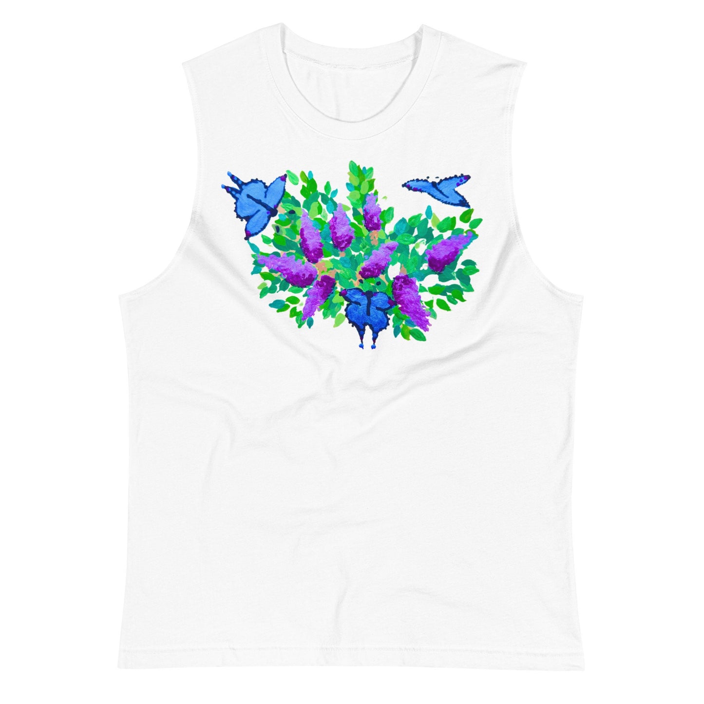 Butterfly Lovers Shirt,botanical shirt,floral shirt,floral top,wildflowers shirt,summer shirt,painted floral top
