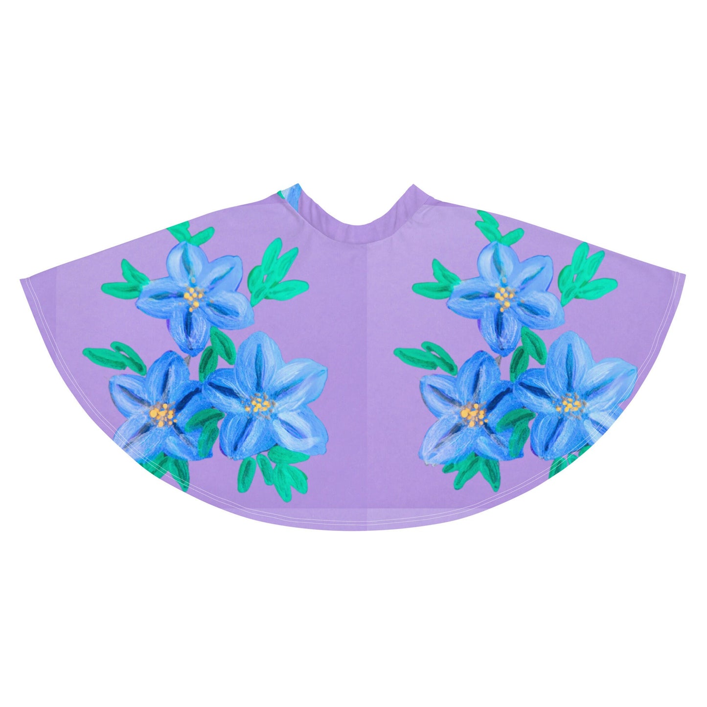 Purple Floral Skirt,ruffle skirt,elastic waist,flower skirt,gift for sisters,pleated skirt,office skirt,floral clothing