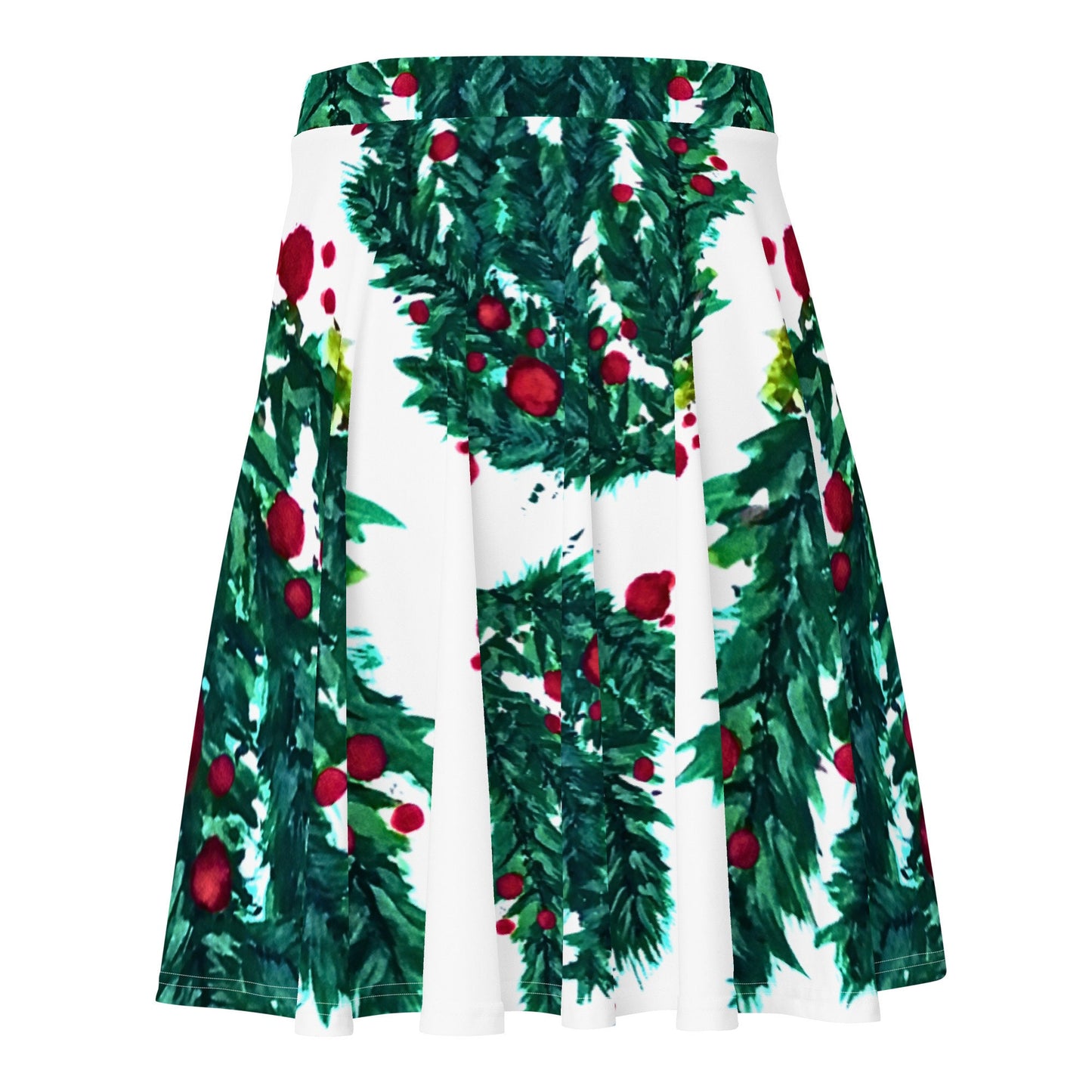 Holiday Skirt,christmas skirt,ruffle skirt,winter skirt,pleated skirt,plus size,elastic waist,flared skirt,flowy skirt