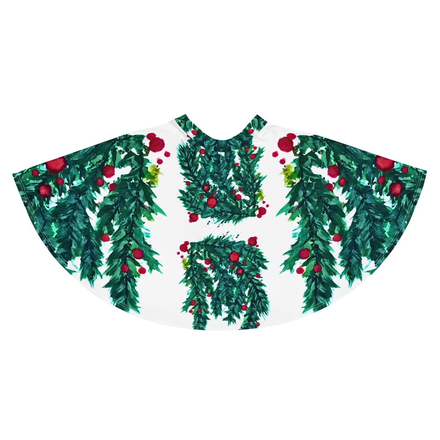 Holiday Skirt,christmas skirt,ruffle skirt,winter skirt,pleated skirt,plus size,elastic waist,flared skirt,flowy skirt