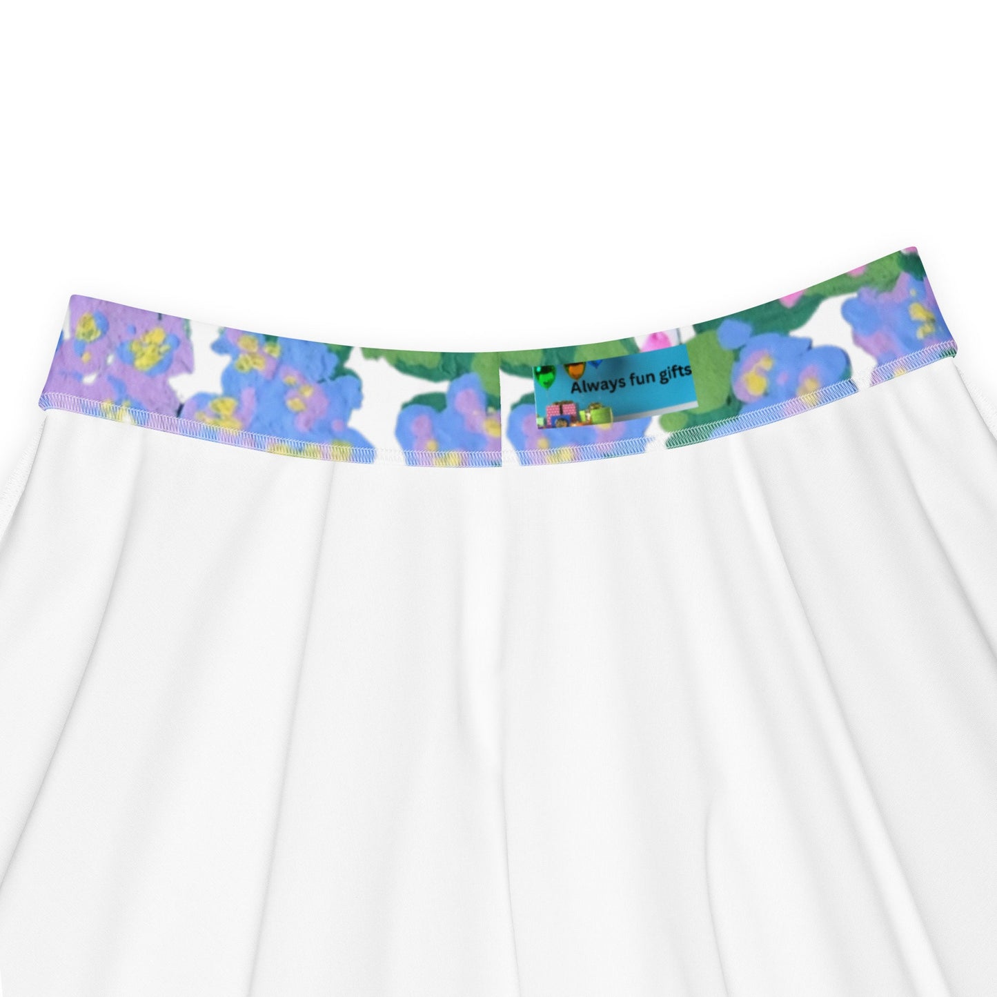Pastel Skirt,butterfly,pastel watercolor,floral skirt,flower skirt,colorful skirt,botanical skirt,flared skirt