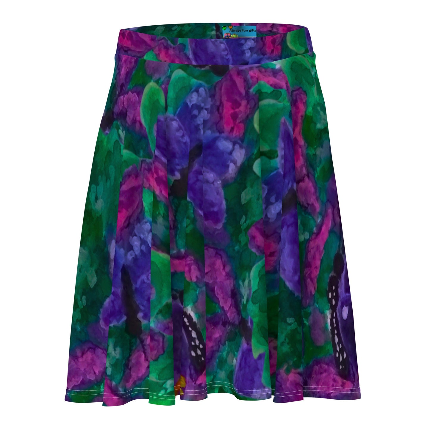 Colorful Butterfly Skirt,knee length skirt,elastic waist skirt,office skirt,floral skirt,plus size,flowy skirt,cute skirt