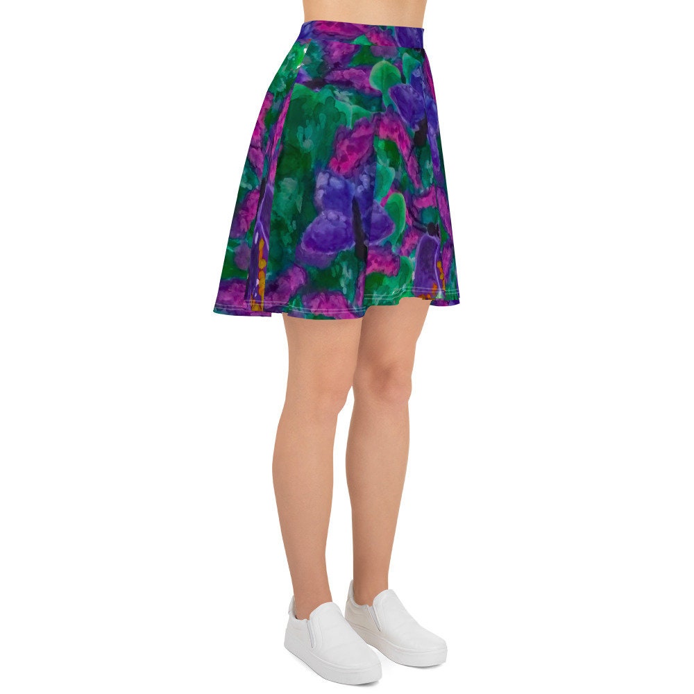 Colorful Butterfly Skirt,knee length skirt,elastic waist skirt,office skirt,floral skirt,plus size,flowy skirt,cute skirt