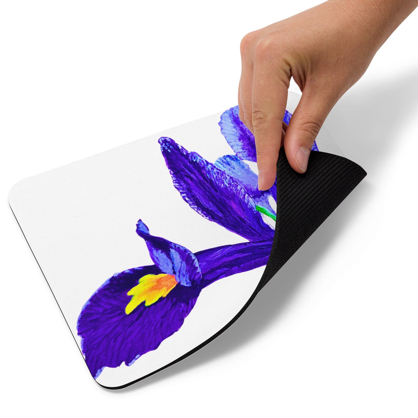 Iris Floral Mousepad,aesthetic mousepad,wildflower mousepad,desk accessories,work from home,botanical mousepad