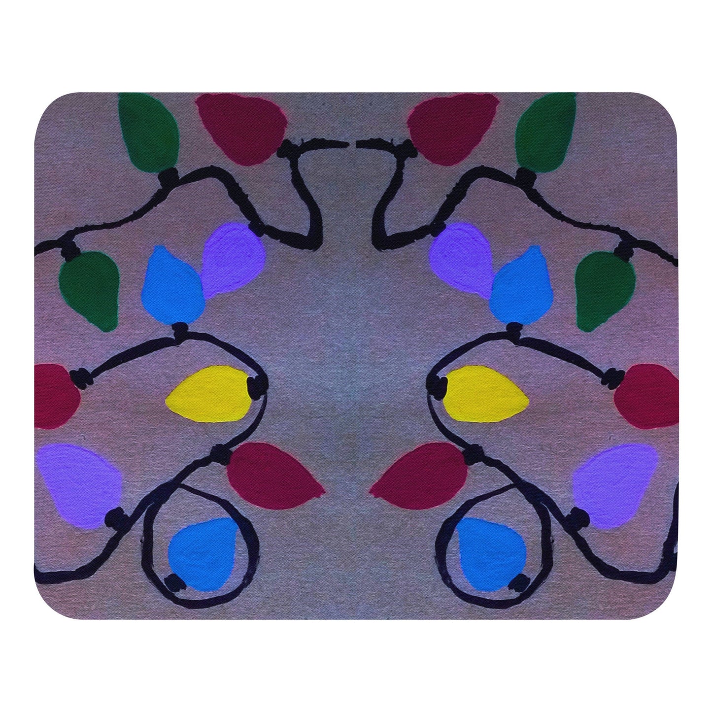 Holiday Lights Mousepad,aesthetic mousepad,gifts for nerds,christmas mousepad,colorful mousepad,girly mousepad,desk decor