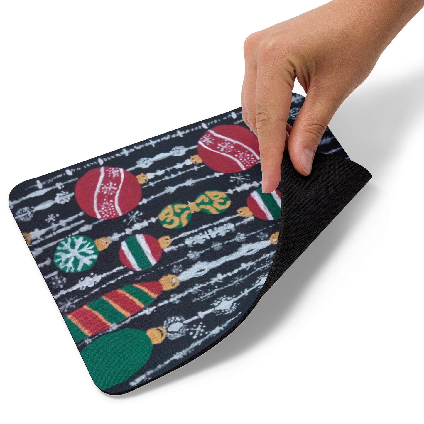 Holiday Ornaments Mousepad,aesthetic mousepad,work from home,unique mousepad,gifts for nerds,christmas mousepad,colorful mousepad