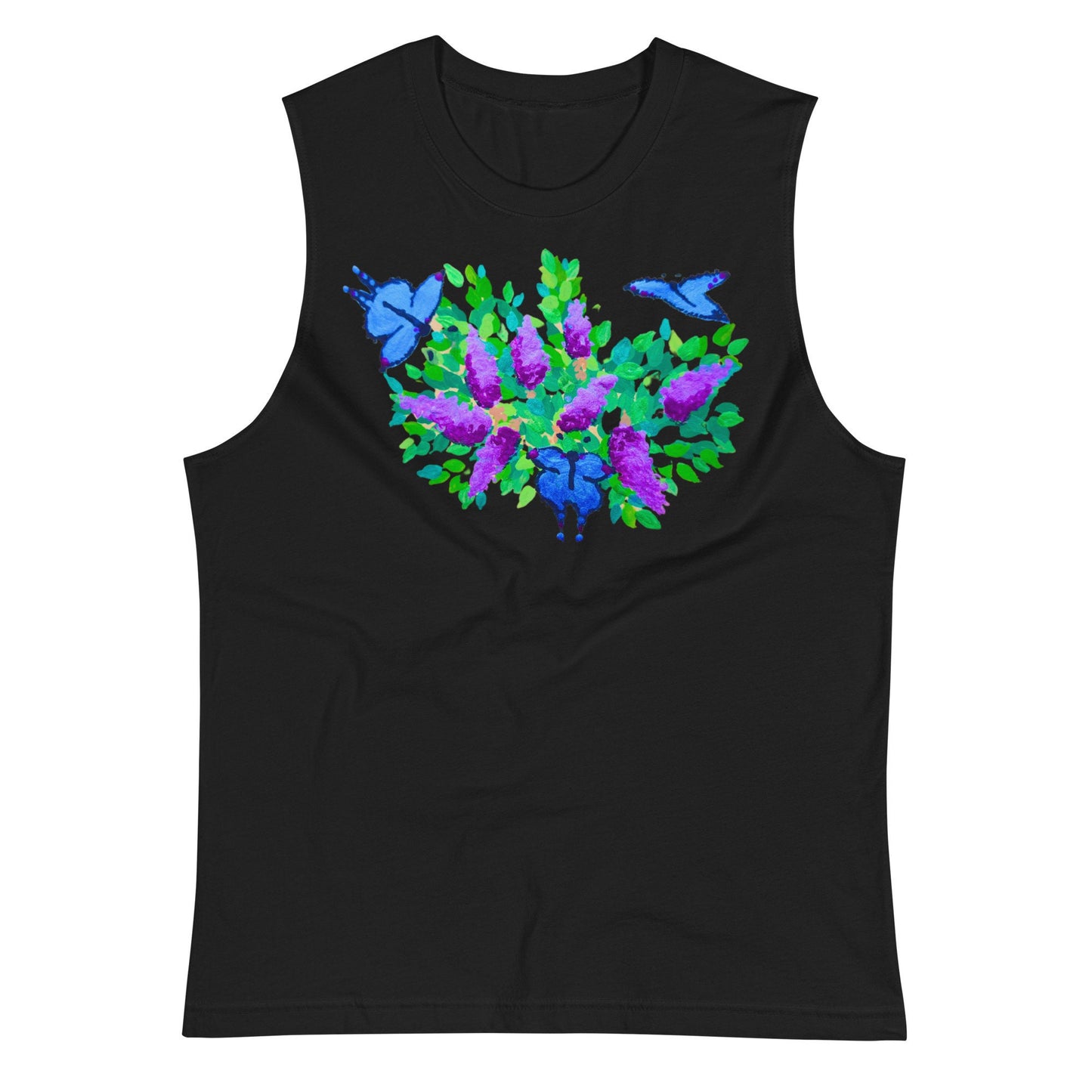 Butterfly Lovers Shirt,botanical shirt,floral shirt,floral top,wildflowers shirt,summer shirt,painted floral top