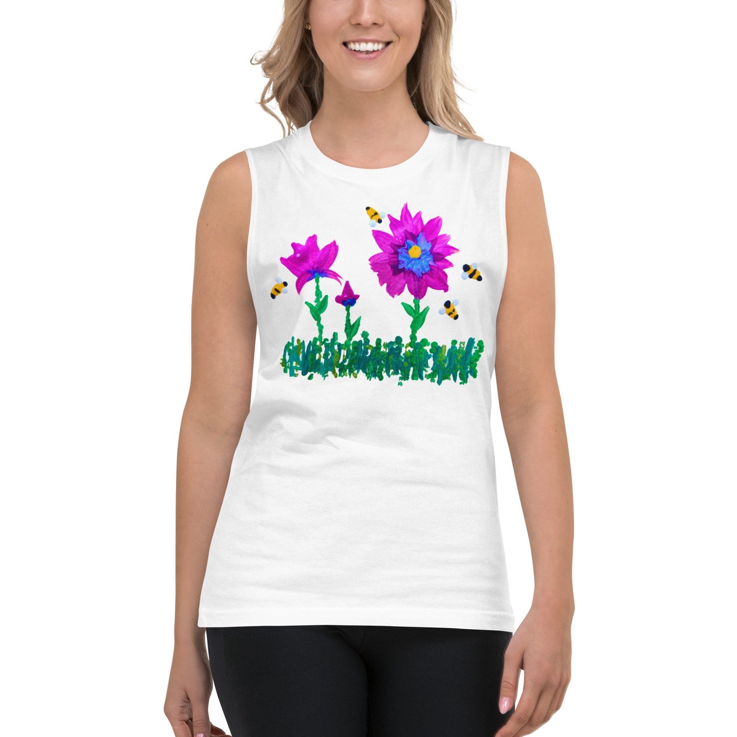 Pink Wildflower Shirt,botanical shirt,painted floral top,plants shirt,flower shirt,pink floral shirt,summer shirt,flower style top