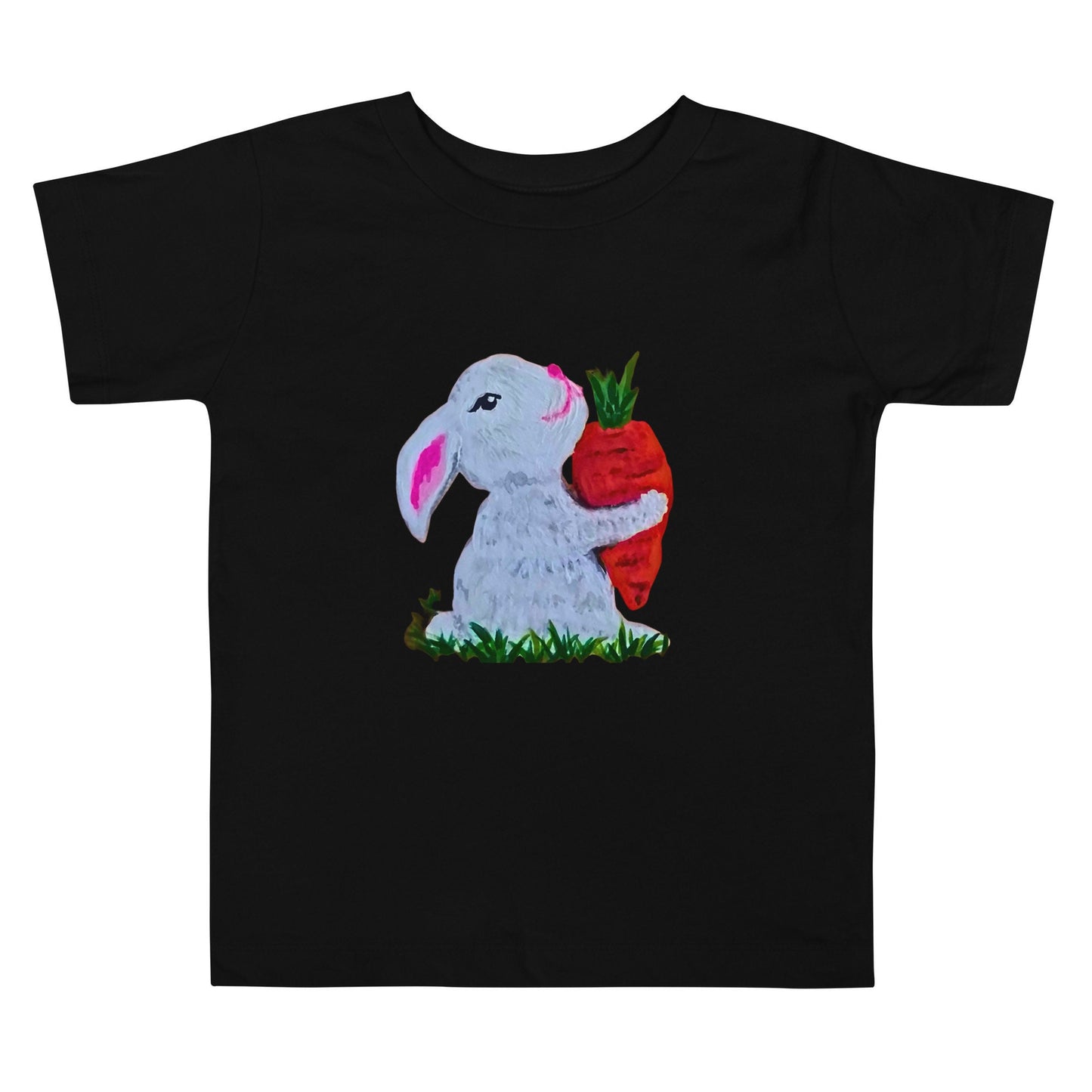 Rabbit Lover Toddler Tee, Short Sleeve Easter Shirt, Egg Hunt Gift, My First Easter, Spring Apparel, Decorative Holiday Wear