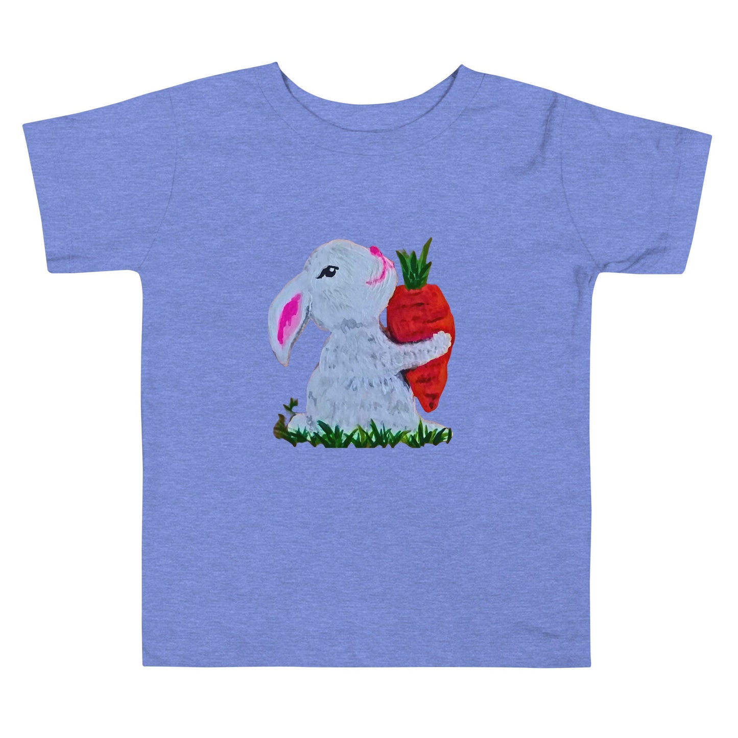 Rabbit Lover Toddler Tee, Short Sleeve Easter Shirt, Egg Hunt Gift, My First Easter, Spring Apparel, Decorative Holiday Wear