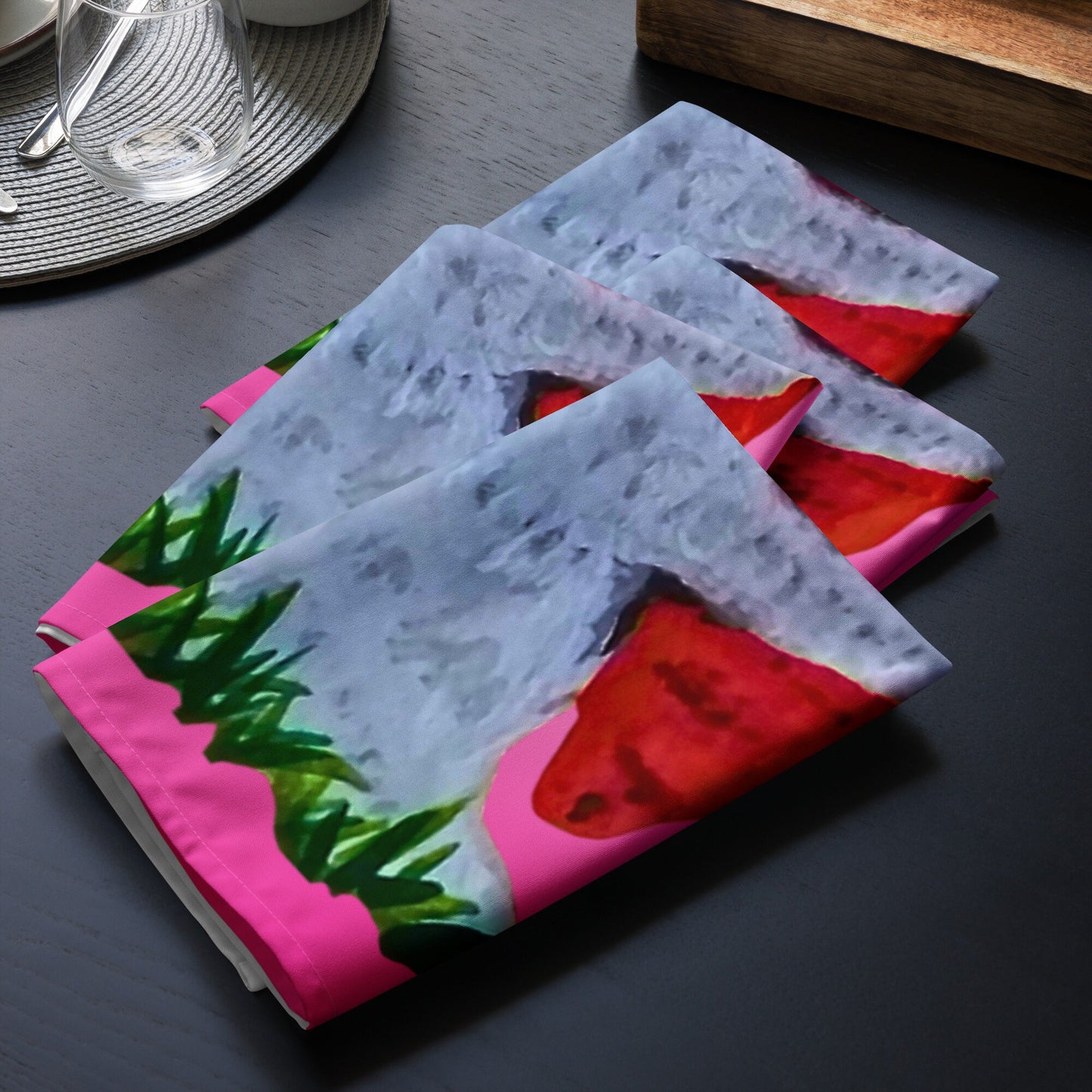 Easter BunnyCloth Napkin Set, Colorful Holiday Décor,SpringHousewears