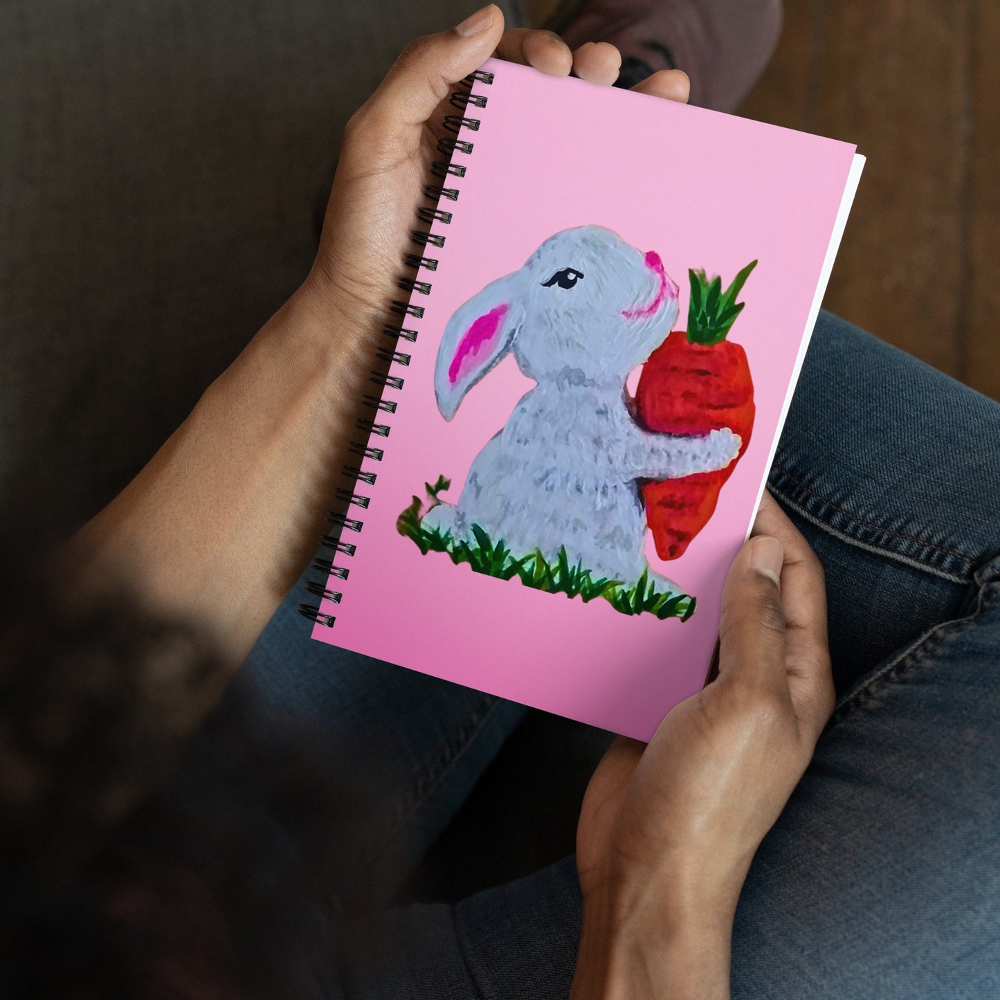 BunnySpiral Notebook,manifesting journal,nature journal,daily journal,meditation journal,composition notebook