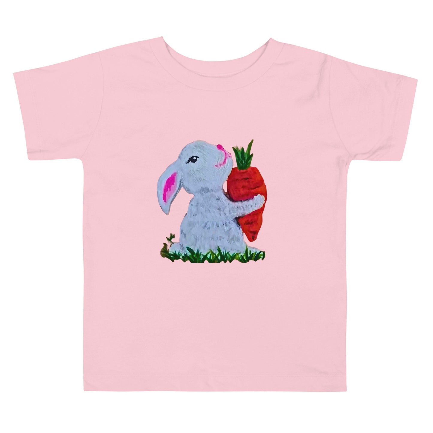 Rabbit Lover Toddler Tee, Short Sleeve Easter Shirt, Egg Hunt Gift, My First Easter, Spring Apparel, Decorative Holiday Wear