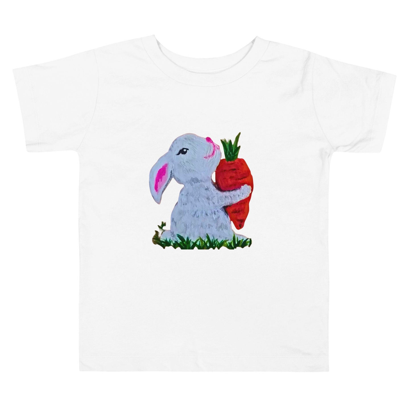 Rabbit Lover Toddler Tee, Short Sleeve Easter Shirt, Egg Hunt Gift, My First Easter, Spring Apparel, Decorative Holiday Wear