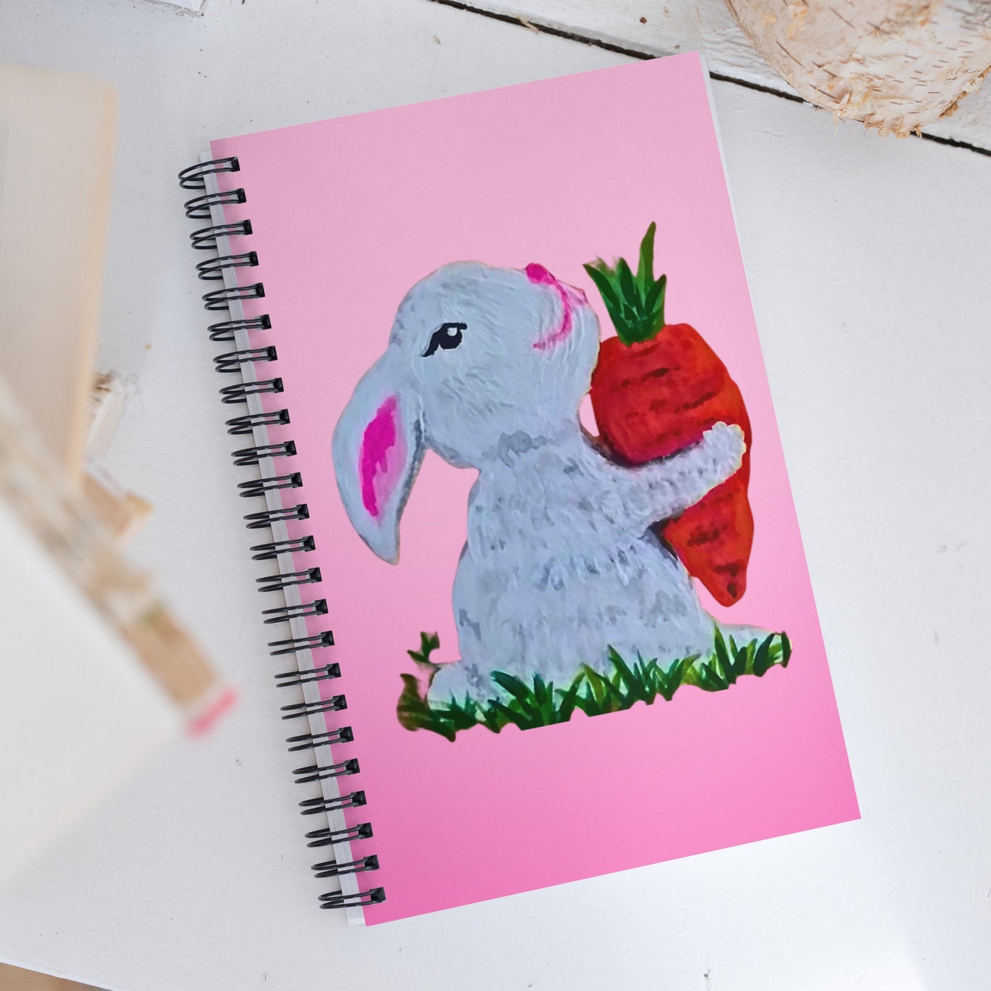 BunnySpiral Notebook,manifesting journal,nature journal,daily journal,meditation journal,composition notebook