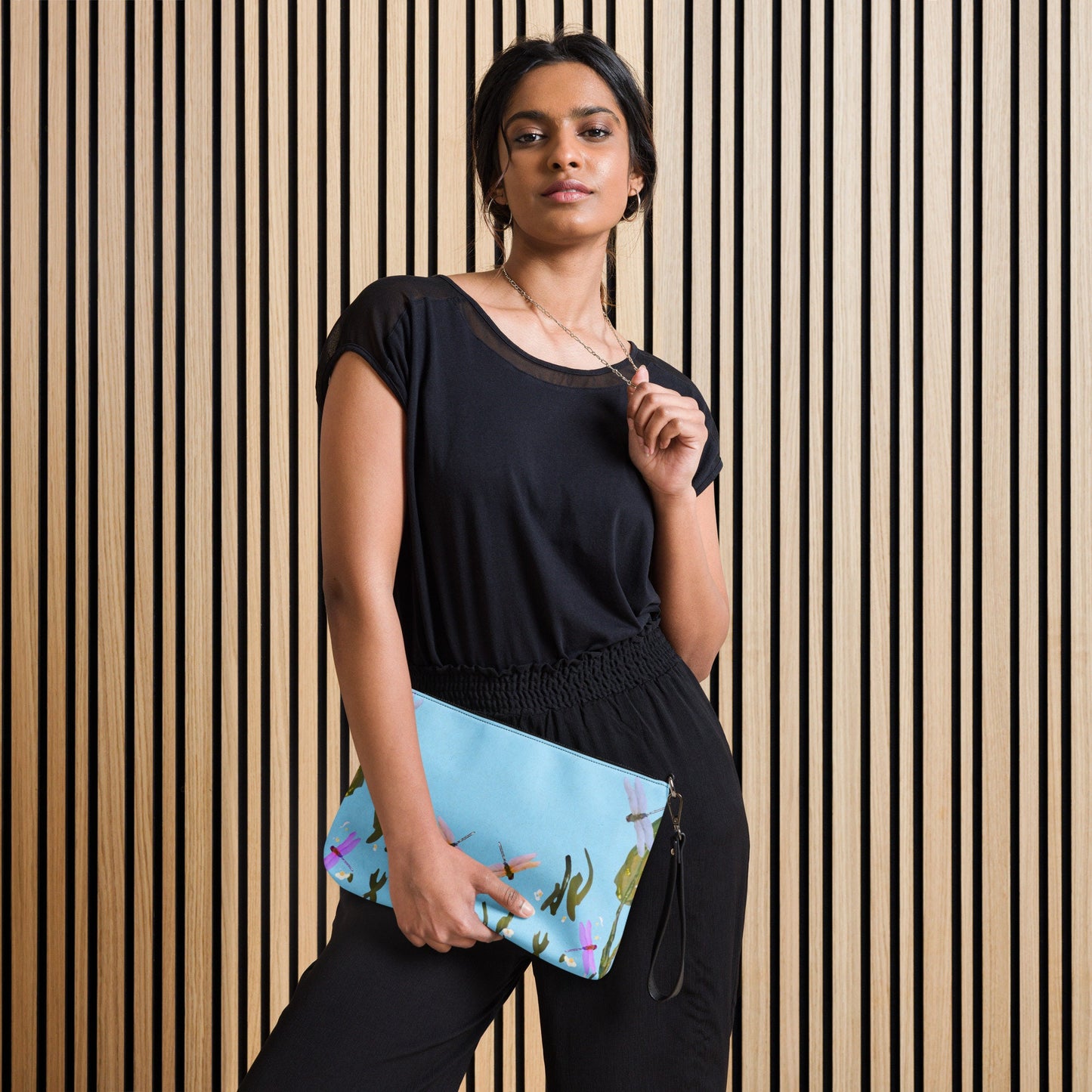 Dragonfly Lovers Small Ziptop Satchel, Nature Inspired Crossbody Bag, Trendy Adjustable Strap Sling Bag