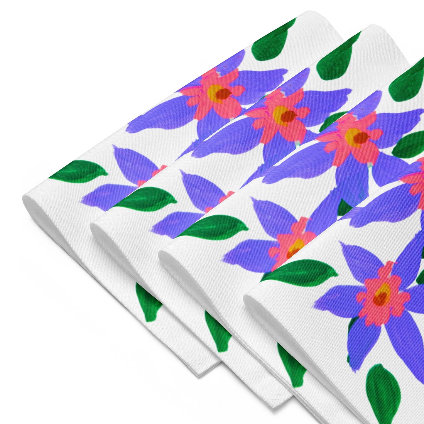 Pastel Floral Placemat Set of 4, Water Resistant Activity Placemats, Dinner Placemats, Fun Coloring Placemats