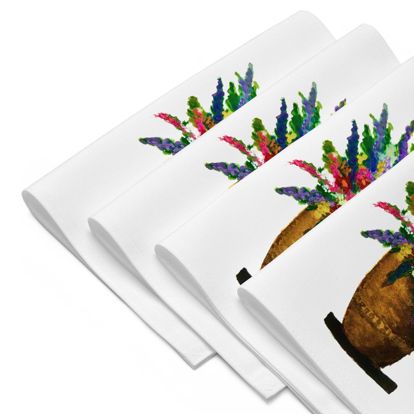 Gardeners Favorites Placemat Set of 4, Water Resistant Activity Placemats, Floral Modern Dinner Placemats, Fun Coloring Placemats