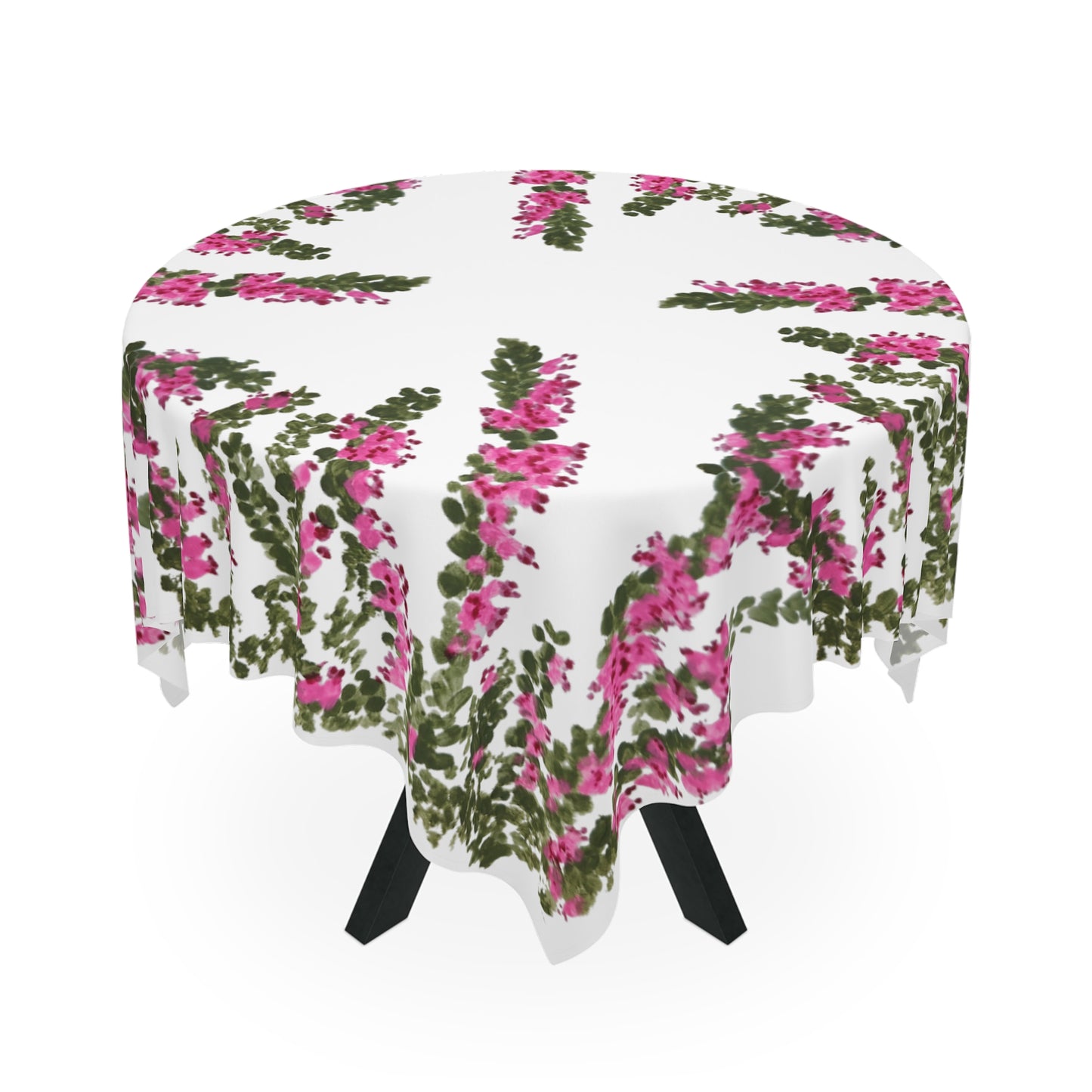 Heather Flower Tablecloth, Festive Patterned Table Throw, Colorful Outdoor Holiday Tablecloth