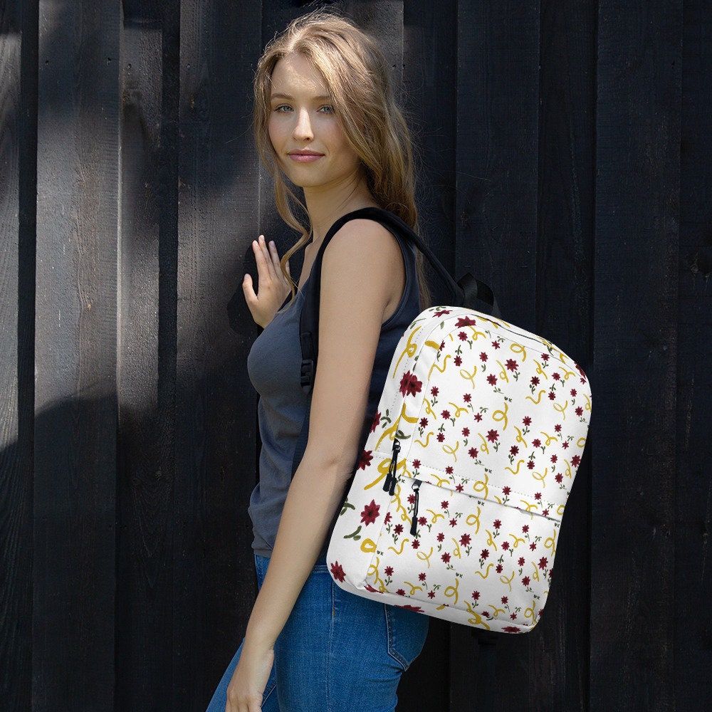 Floral design backpack,back to school,college backpack,flower diaper bag,country backpack,cute girls bag
