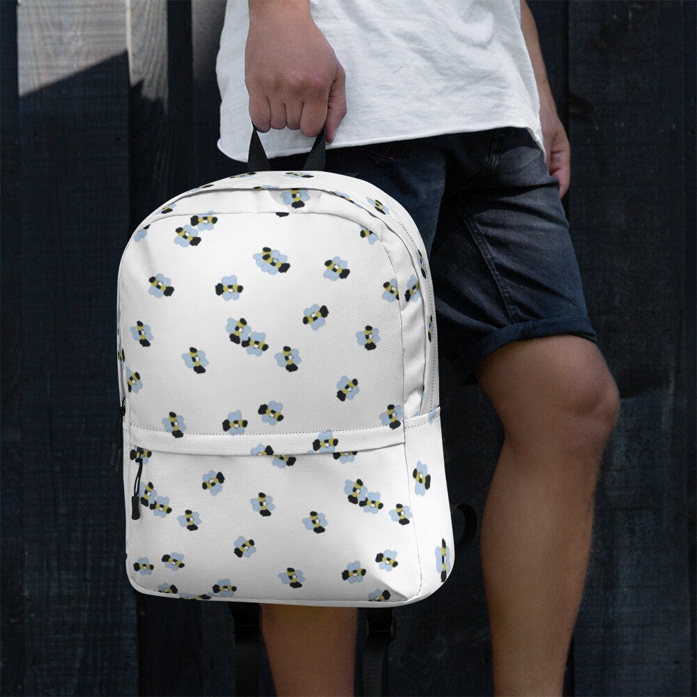 Bee lovers backpack,hiking backpack,cool backpack,college bag,nature lovers bag,womens diaper bag