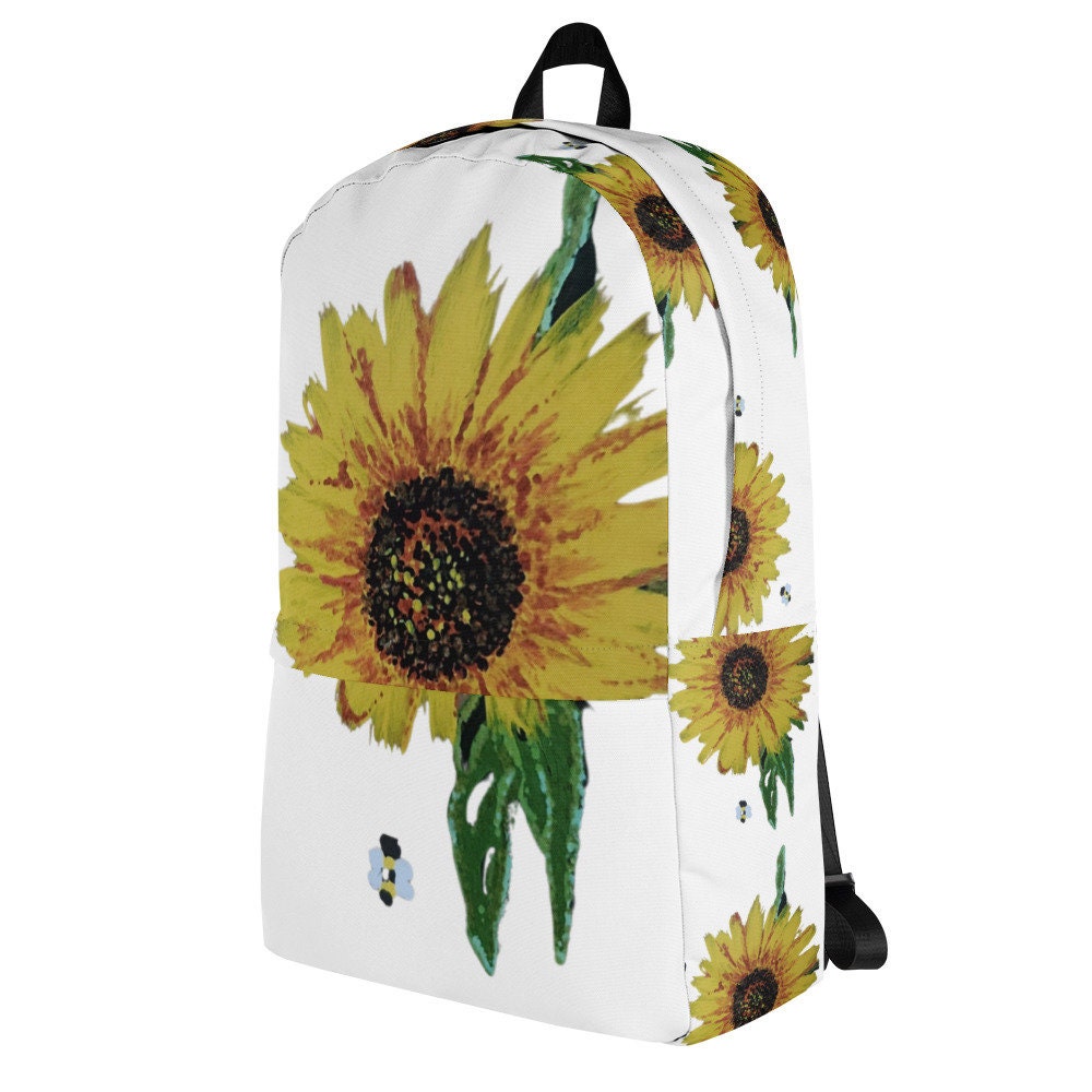 Back to school,daisy backpack,floral backpack,cute school backpack,flower diaper bag,country backpack,college backpack