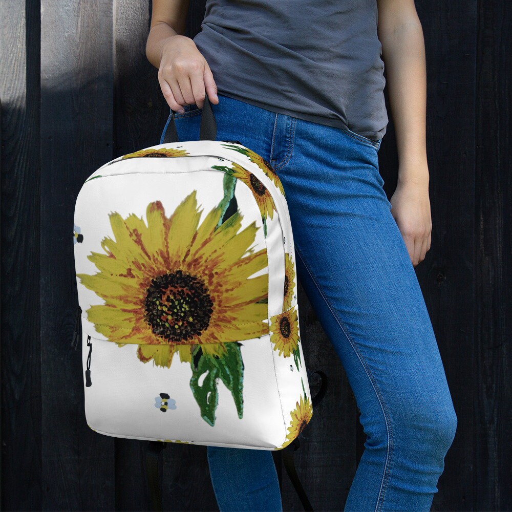 Back to school,daisy backpack,floral backpack,cute school backpack,flower diaper bag,country backpack,college backpack