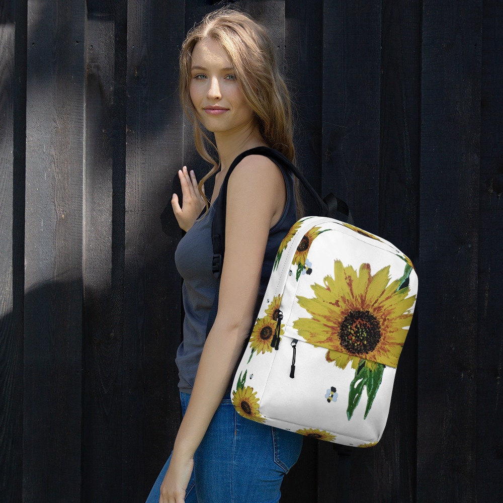 Back to school,daisy backpack,floral backpack,cute school backpack,flower diaper bag,country backpack,college backpack