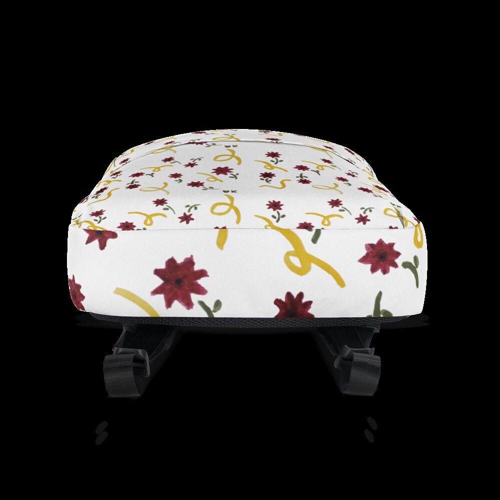 Adorable Floral Design Backpack for Girls - Perfect for College or Adventures, Cute Country Flower Diaper Bag
