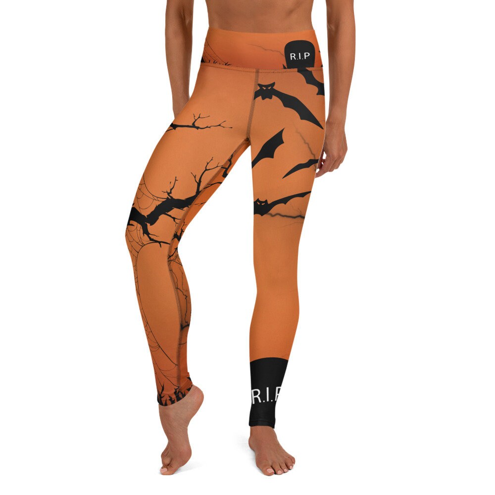 Halloween yoga leggings,festival wear,women&#39;s yoga clothes,printed leggings,workout pants,fitness leggings,fall leggings,women activewear