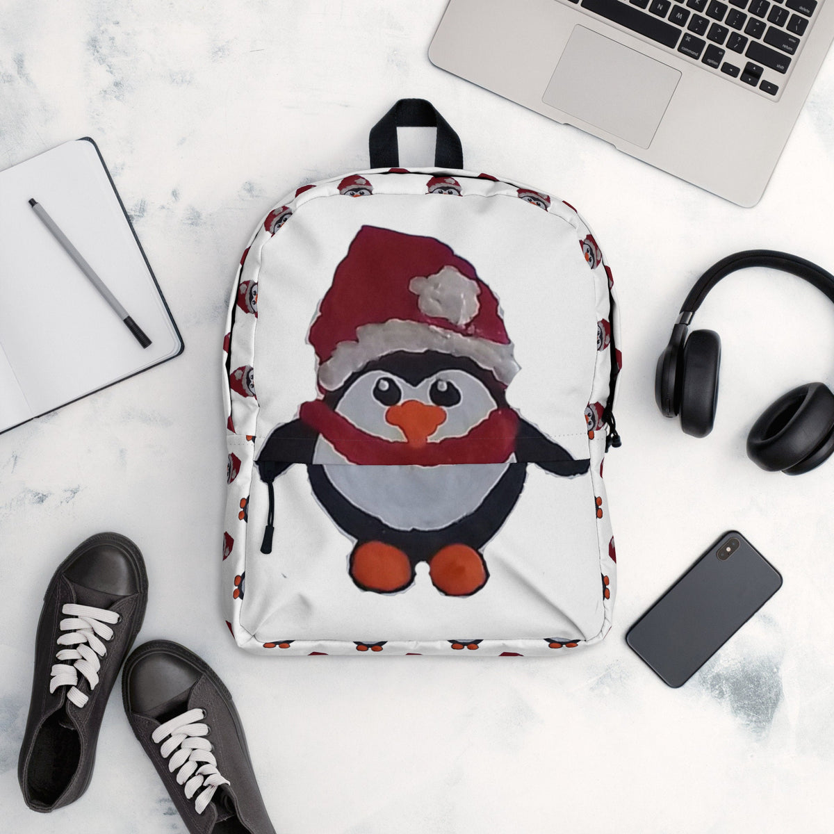 Penguin backpack,christmas backpack,back to school,cute backpack,college backpack,work backpack,unique bag,cool backpack,diaper bag