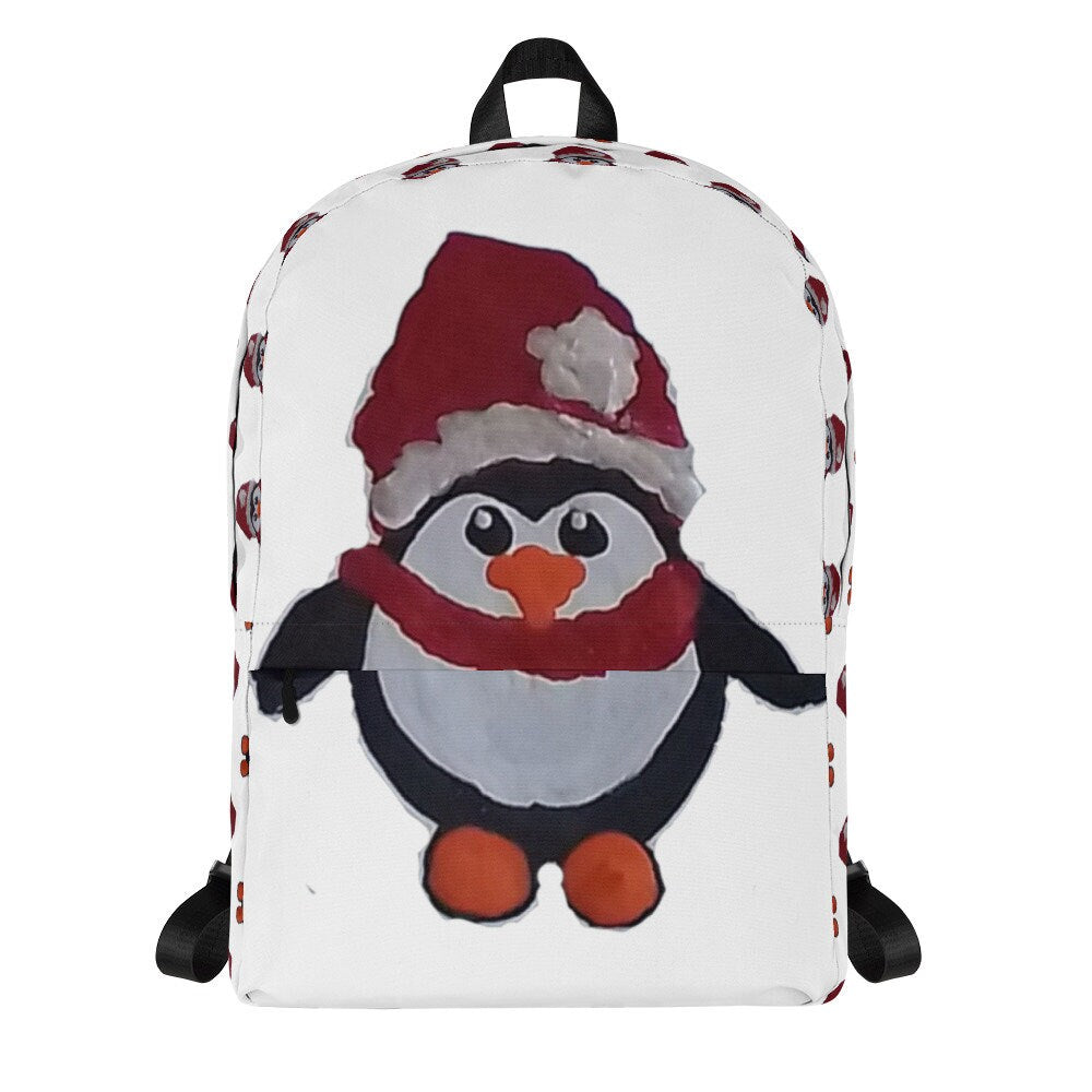Penguin backpack,christmas backpack,back to school,cute backpack,college backpack,work backpack,unique bag,cool backpack,diaper bag