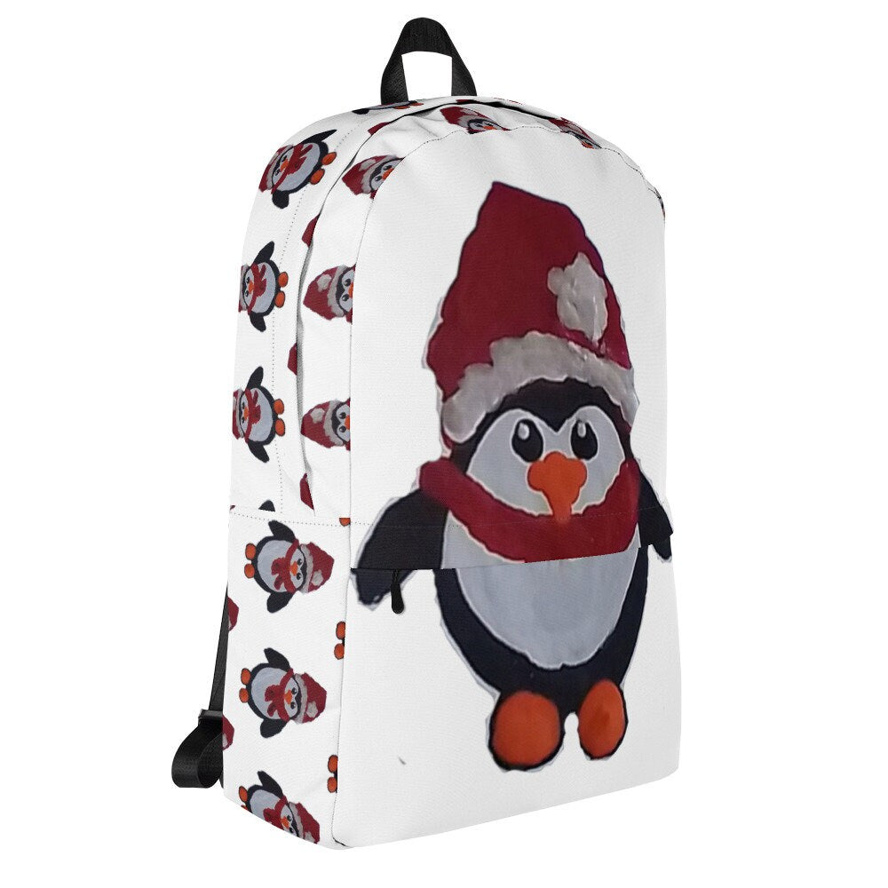 Penguin backpack,christmas backpack,back to school,cute backpack,college backpack,work backpack,unique bag,cool backpack,diaper bag