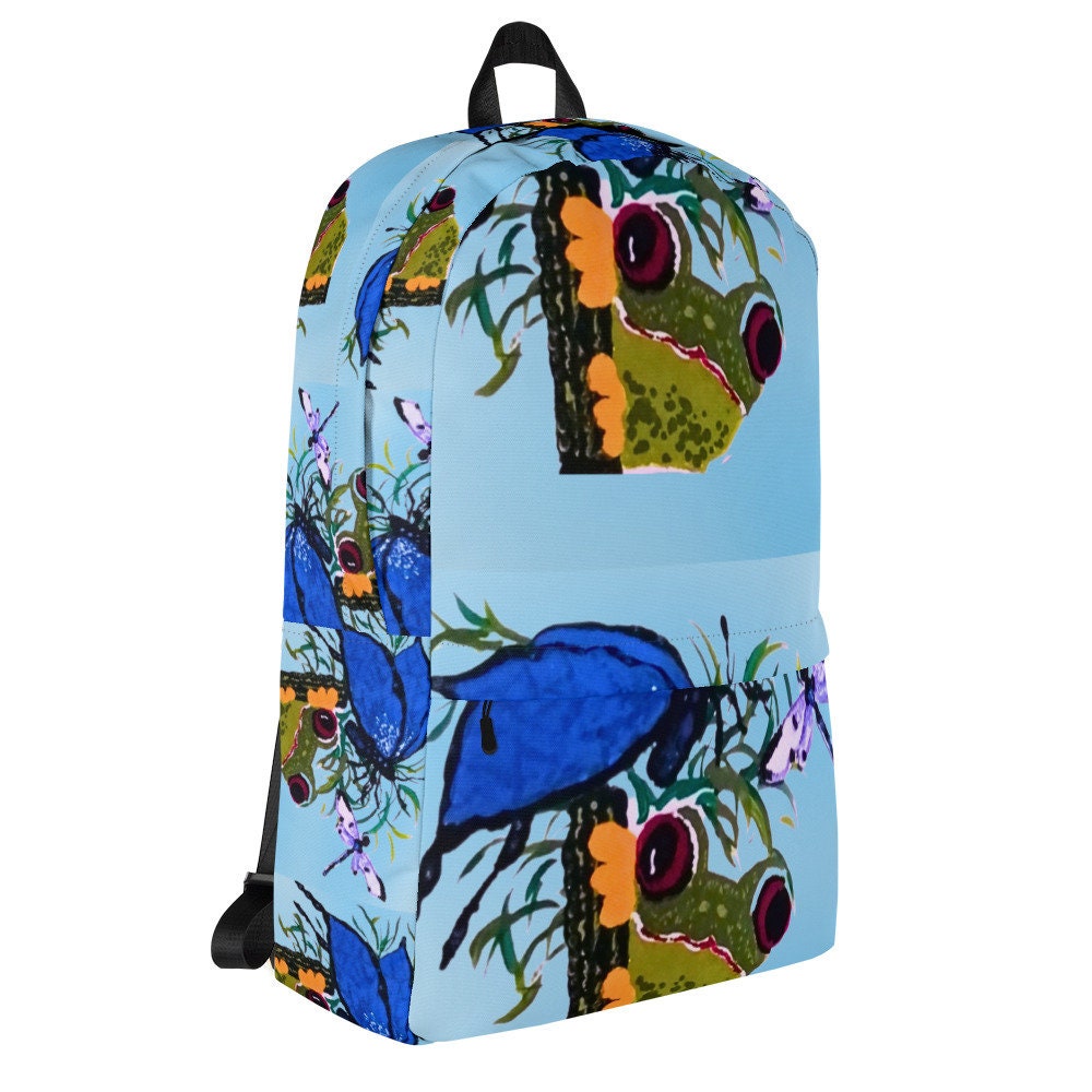 Frog backpack,back to school,college backpack,work backpack,cute backpack,country backpack,diaper bag,hiking backpack,cool backpack