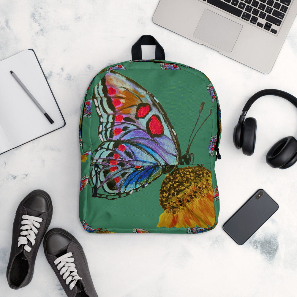 Butterfly lover backpack,back to school,college backpack,hiking backpack,flower diaper bag,country backpack,botanical backpack,cool backpack