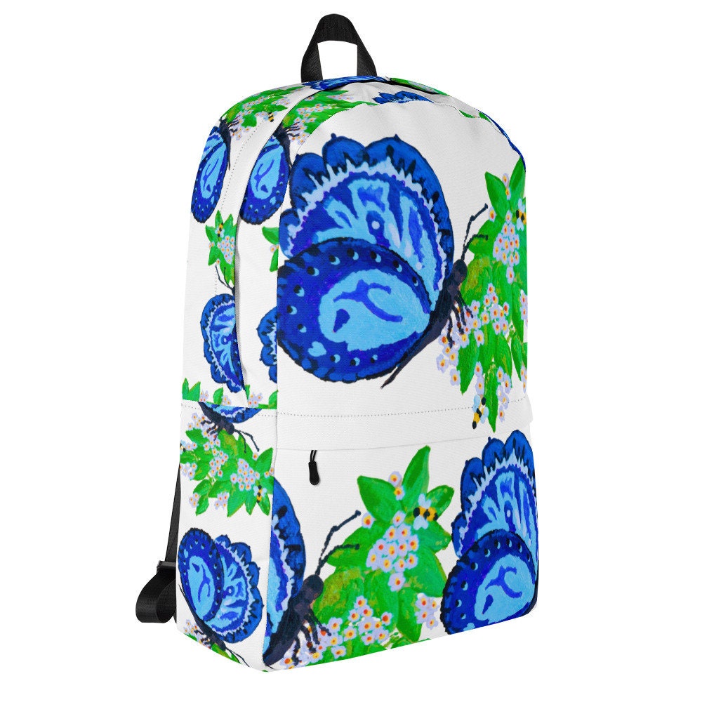 Butterfly Backpack,back to school,wildflower backpack,botanical backpack,country backpack,college backpack,hiking backpack,diaper bag