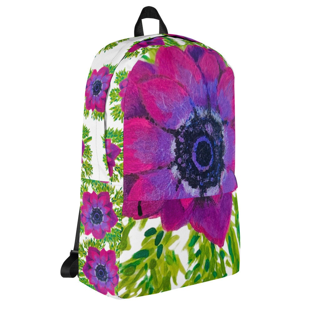 Aesthetic floral backpack,back to school,pink flower bag,college backpack,work backpack,hiking backpack,women&#39;s diaper bag,colorful backpack