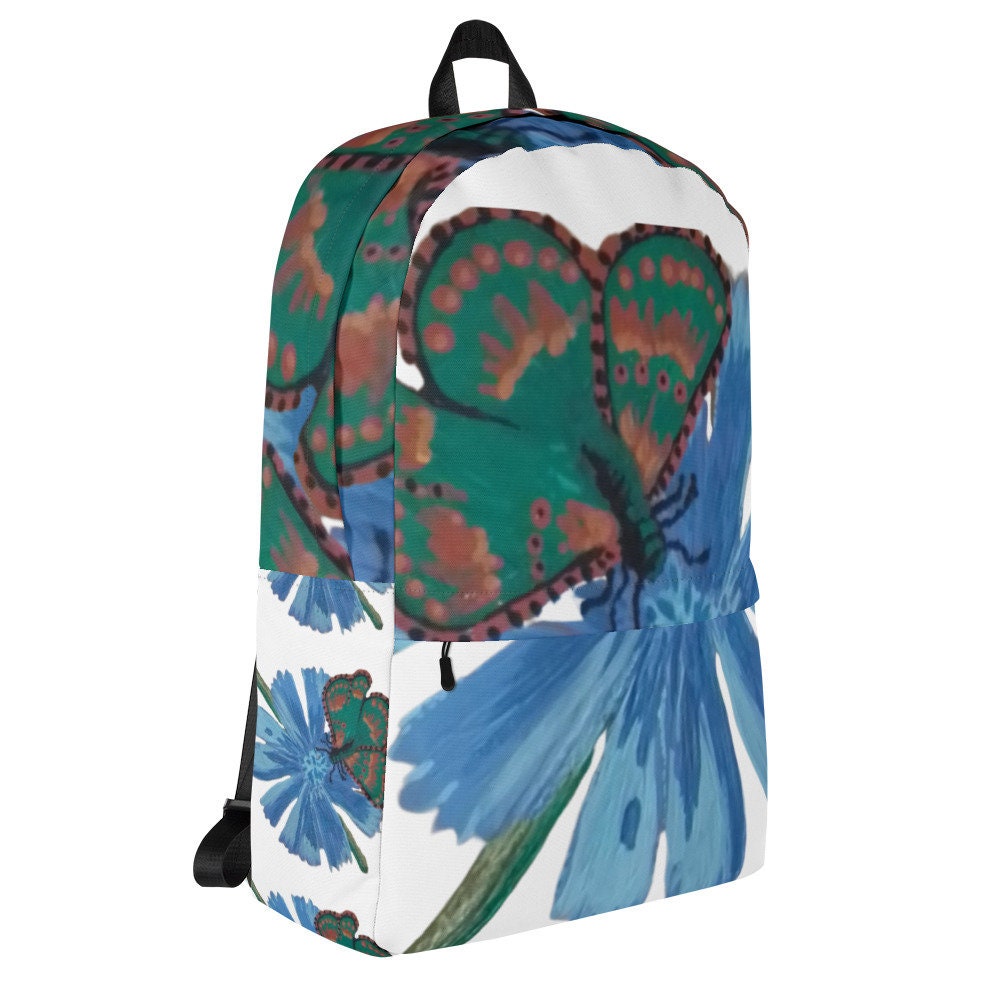 Butterfly lovers backpack,back to school,college backpack,work backpack,womens diaper bag,nature lover gift,botanical backpack,country bag
