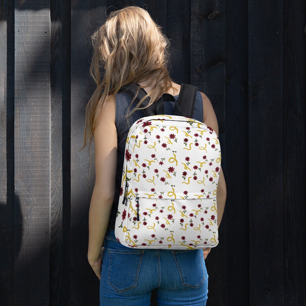 Floral design backpack,back to school,college backpack,flower diaper bag,country backpack,cute girls bag