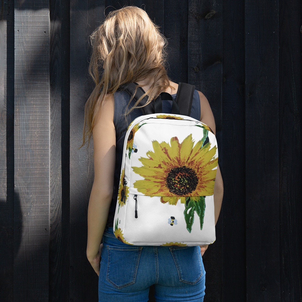 Back to school,daisy backpack,floral backpack,cute school backpack,flower diaper bag,country backpack,college backpack