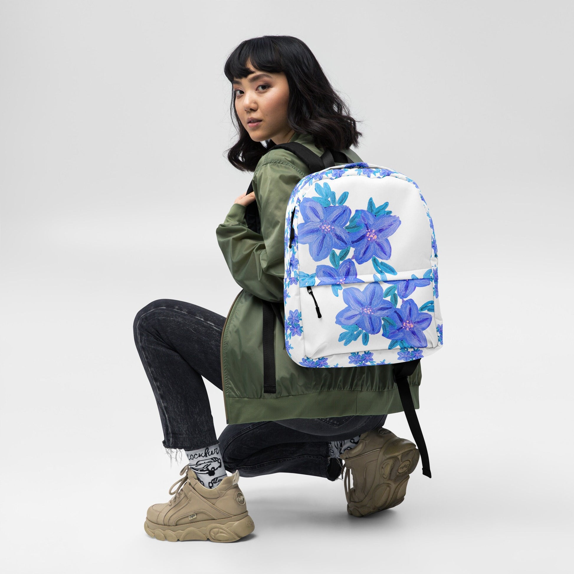 Floral backpack,back to school,college backpack,work backpack,cute backpack,country backpack,diaper bag, hiking backpack,botanical backpack