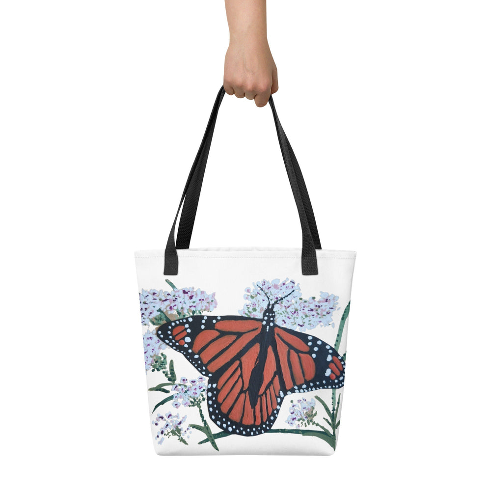 Monarch butterfly tote bag,botanical tote bag,reusable tote bag,farmers market bag,unisex tote bag,daycare bag,carry all,nurse tote bag