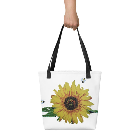 Sunflower reusable tote bag,beach tote bag,nurse tote bag,farmers market bag,wildflower tote bag,nature lover gift,carry all,durable tote