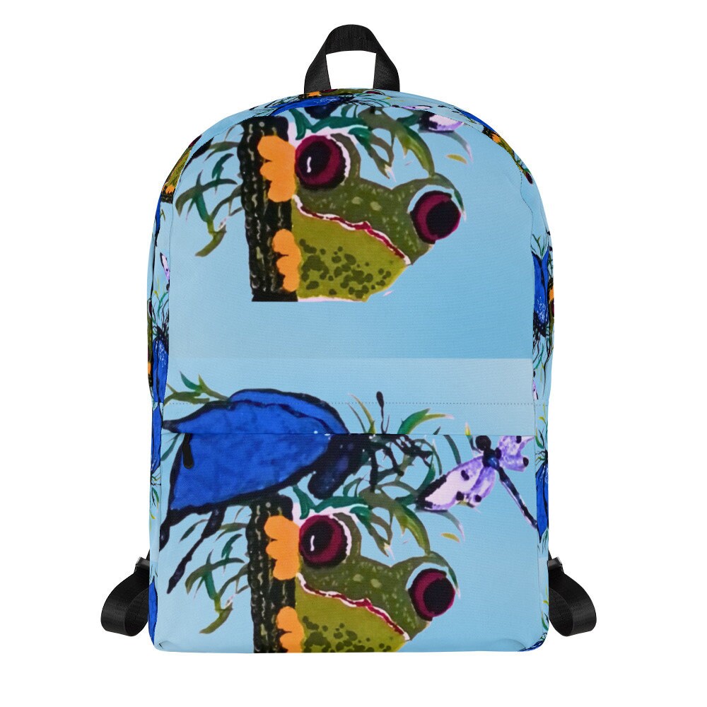 Frog backpack,back to school,college backpack,work backpack,cute backpack,country backpack,diaper bag,hiking backpack,cool backpack
