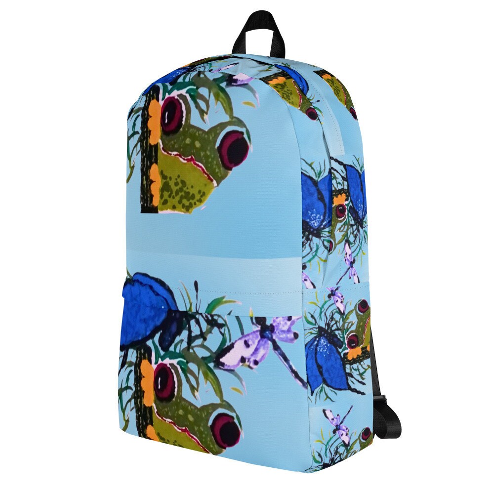 Frog backpack,back to school,college backpack,work backpack,cute backpack,country backpack,diaper bag,hiking backpack,cool backpack