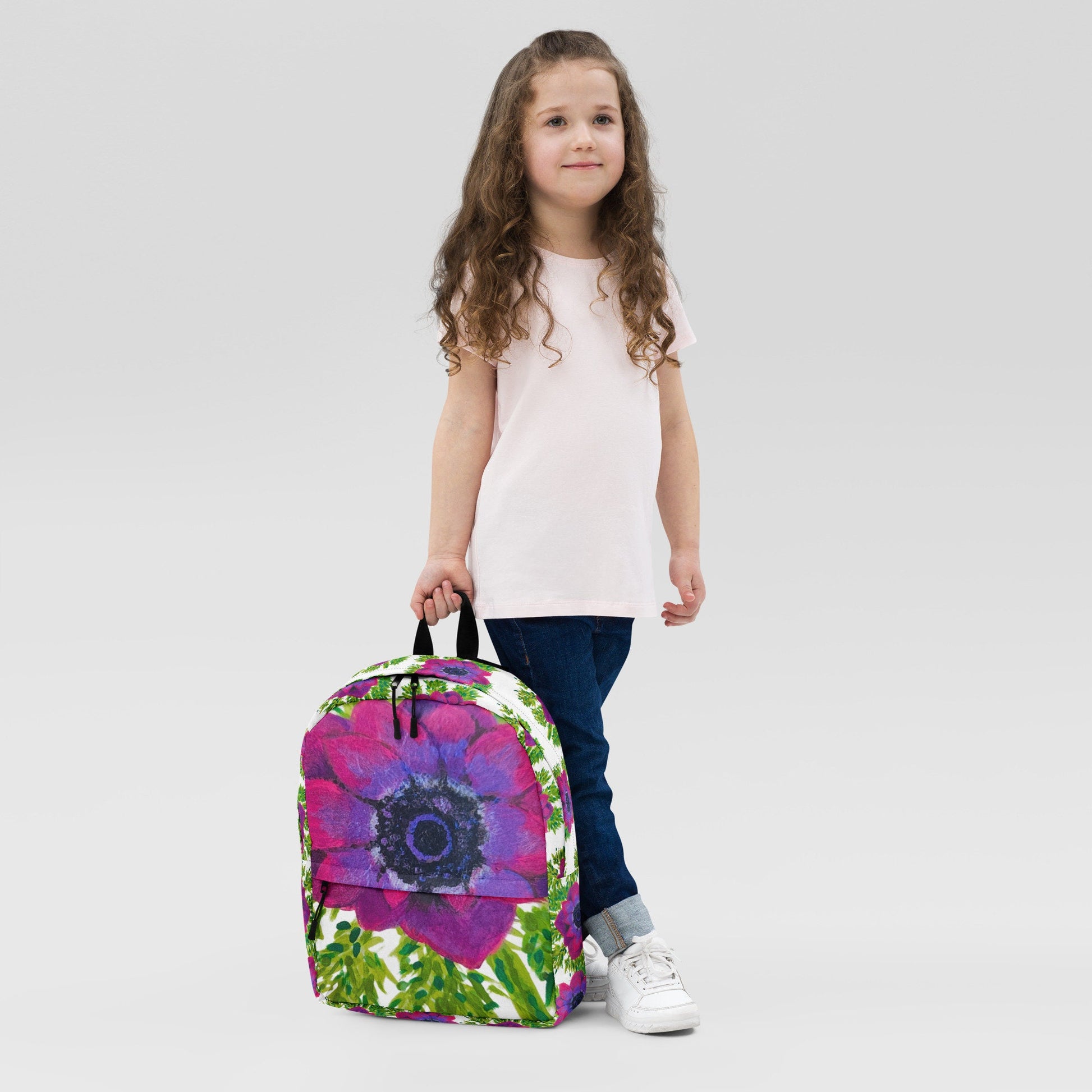 Aesthetic floral backpack,back to school,pink flower bag,college backpack,work backpack,hiking backpack,women&#39;s diaper bag,colorful backpack