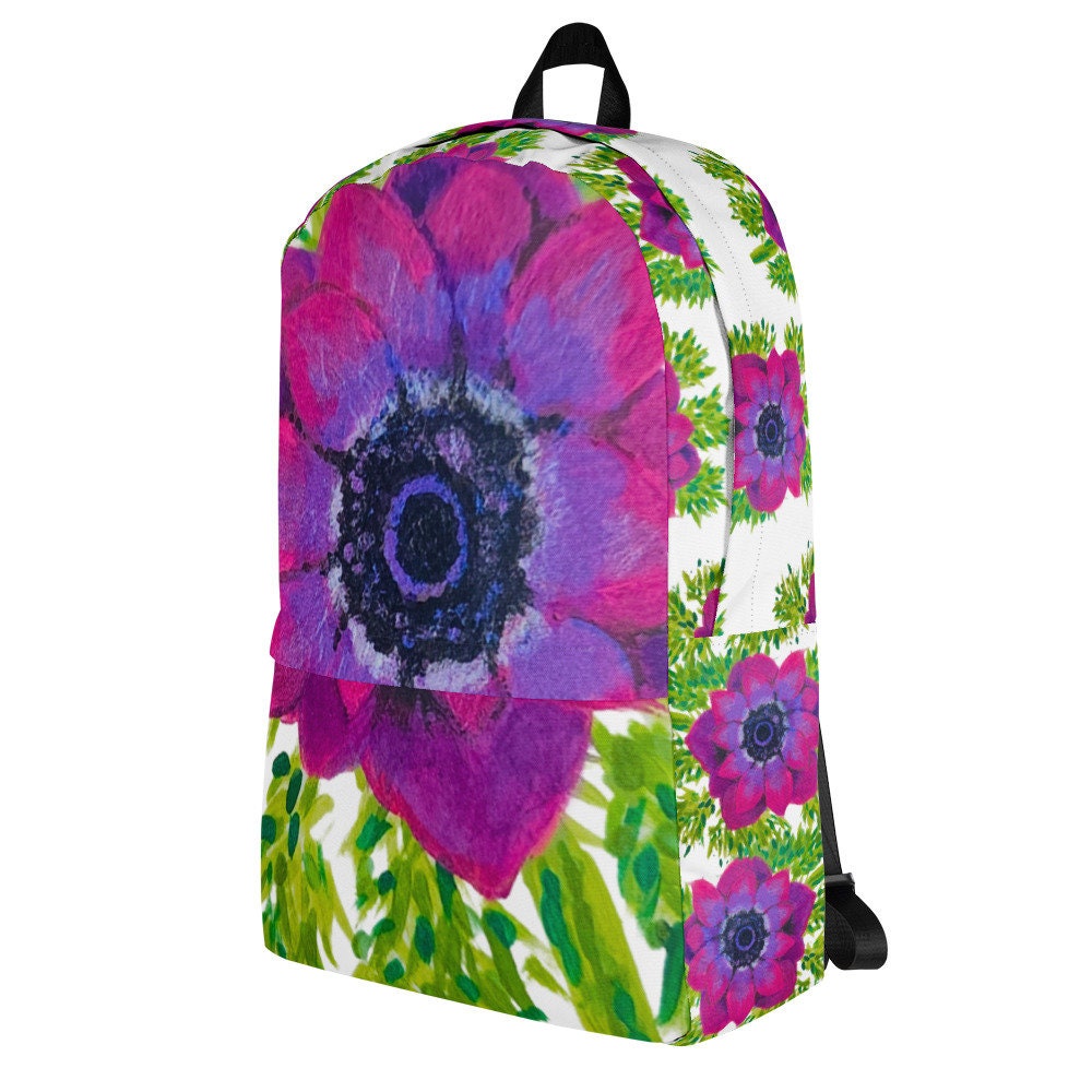 Aesthetic floral backpack,back to school,pink flower bag,college backpack,work backpack,hiking backpack,women&#39;s diaper bag,colorful backpack