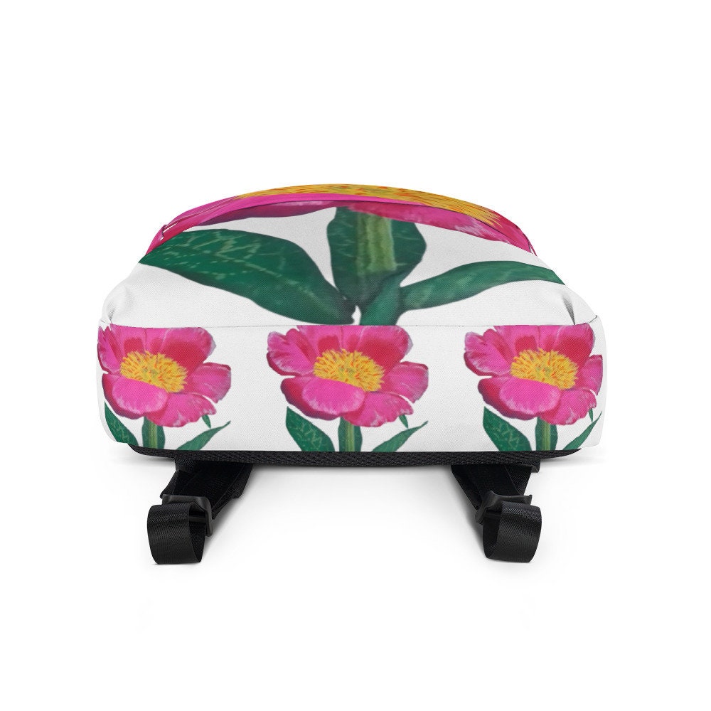 Colorful aesthetic botanical backpack,back to school,college backpack,hiking backpack,womens diaper bag,country backpack,work backpack