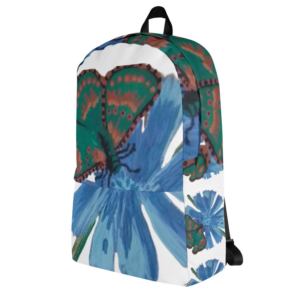 Butterfly lovers backpack,back to school,college backpack,work backpack,womens diaper bag,nature lover gift,botanical backpack,country bag